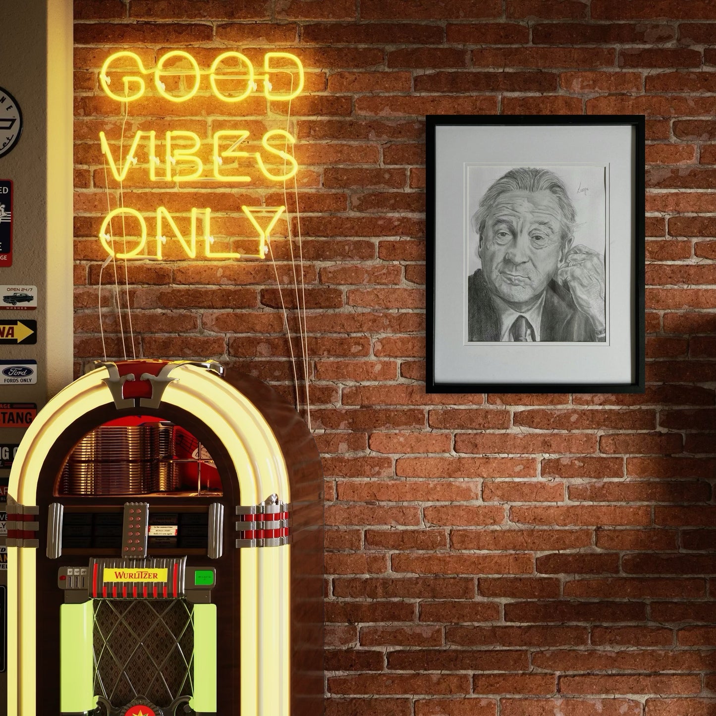 Robert De Niro framed print