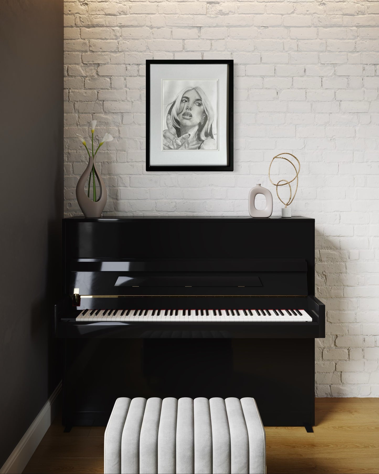 Dua Lipa framed print