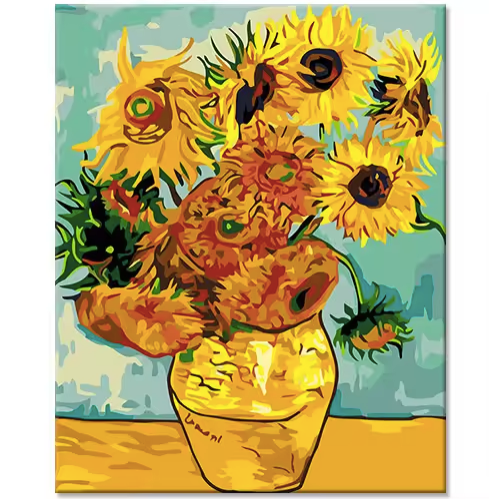 Vincent Van Gogh sunflowers DIY painting by numbers kit