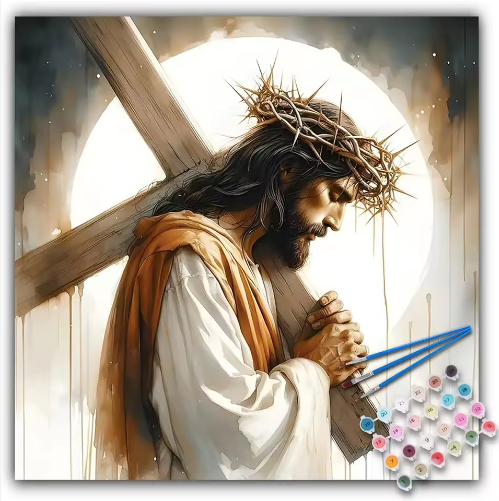 Jesus Christ DIY painting by number kit